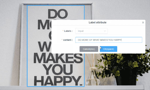 OCRデータアノテーション